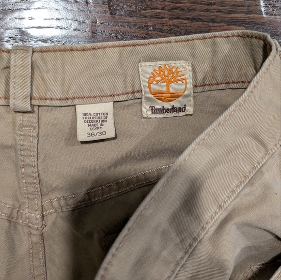Timberland Khaki Pants Straight Fit Sz W 36 L 30 - Picture 3 of 8